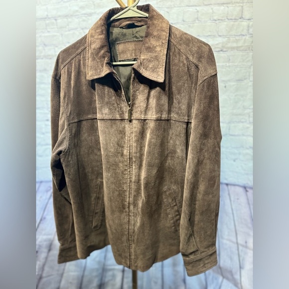John Ashford Other - John Ashford Tan Leather Coat Medium